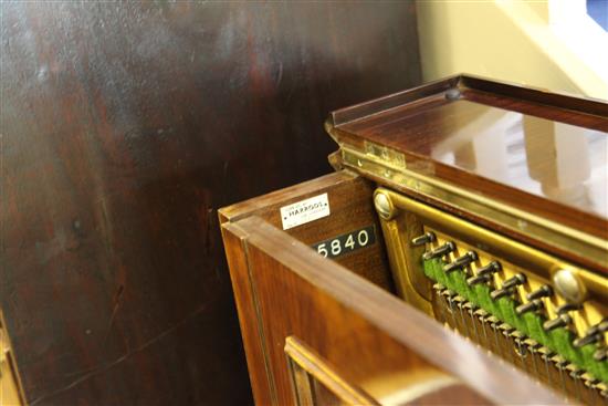 A Bechstein rosewood cased upright piano, c.1909, W.4ft 10in.
